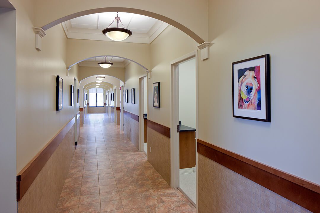 Northfield, IL hospital hallway