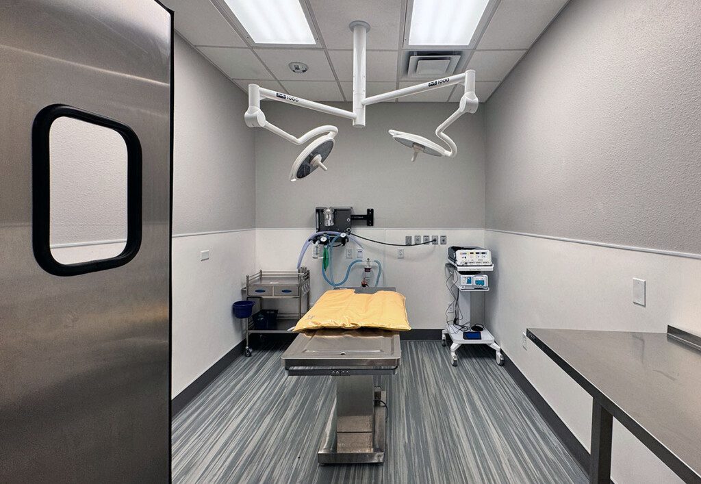 A surgical room in the BluePearl Pet Hospital in Reno, NV.