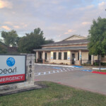 The exterior view of the BluePearl Pet Hospital in East Dallas, Mesquite.