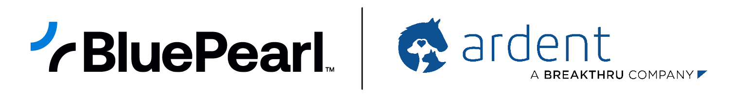 BP Ardent Partner Logos 1500×200 BluePearl Pet Hospital and Ardent logos next to each other.