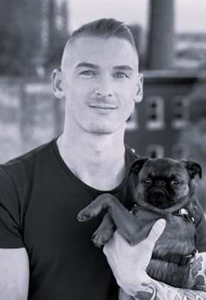 Drew Fisher is a certified canine rehabilitation assistant at Skylos Sports Medicine, a BluePearl Pet Hospital.